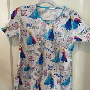 frozen scrub top